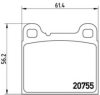 BREMBO P 86 002 Brake Pad Set, disc brake